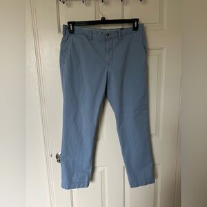 Polo Ralph Lauren Blue Chino Stretch Straight Fit Nautical Preppy Pants 36x30